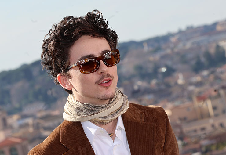 Timothée Chalamet Wore Prada To The Rome Photocall of ‘A Complete Unknown’