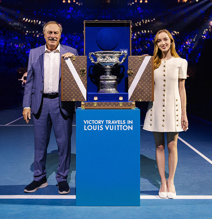 Phoebe Dynevor Wore Louis Vuitton To The 2025 Australian Open Men’s Final