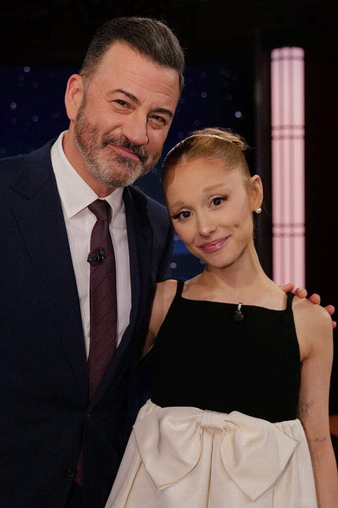 Ariana Grande Wore Celine On Jimmy Kimmel Live!