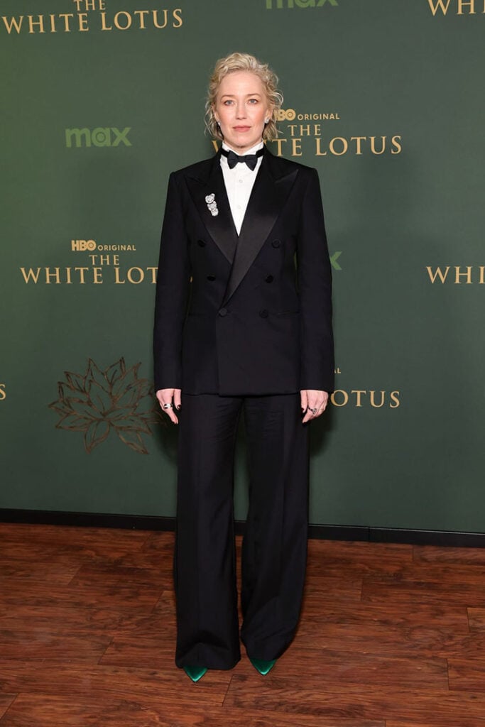 Carrie Coon at "The White Lotus" Season 3 Los Angeles Premiere