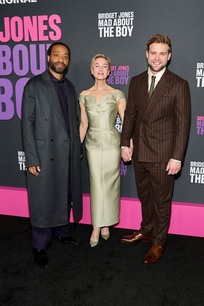 Chiwetel Ejiofor, Renée Zellweger and Leo Woodall  attend Peacock's "Bridget Jones: Mad About The Boy" New York screening 