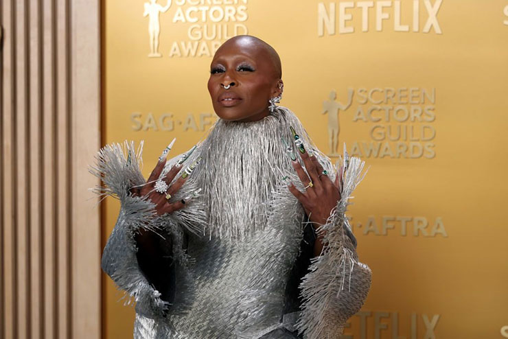 Cynthia Erivo Wore Givenchy Haute Couture To The 2025 SAG Awards
