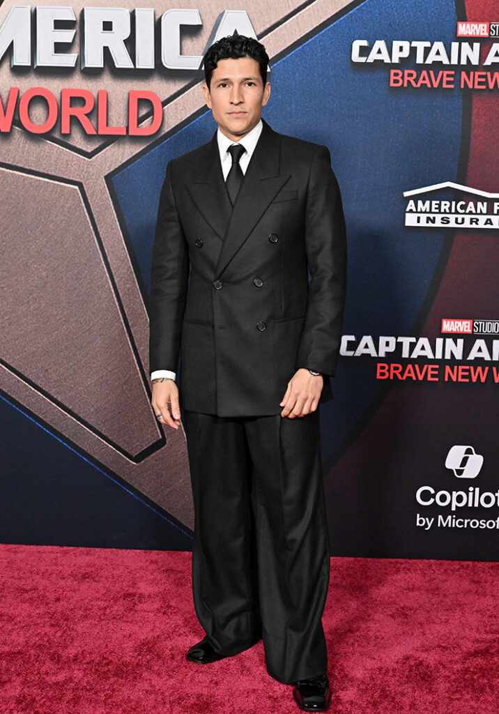 Danny Ramirez attends the World Premiere of Marvel Studios' "Captain America: Brave New World"