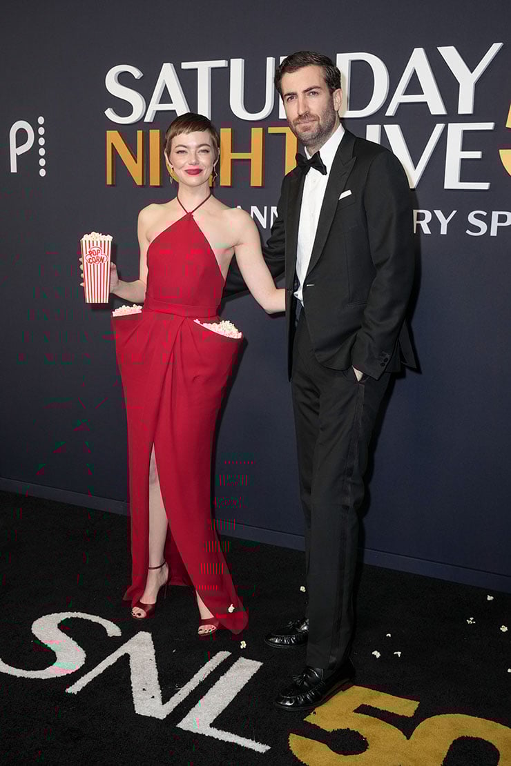 Emma Stone Wore Louis Vuitton To The SNL50: The Anniversary Special