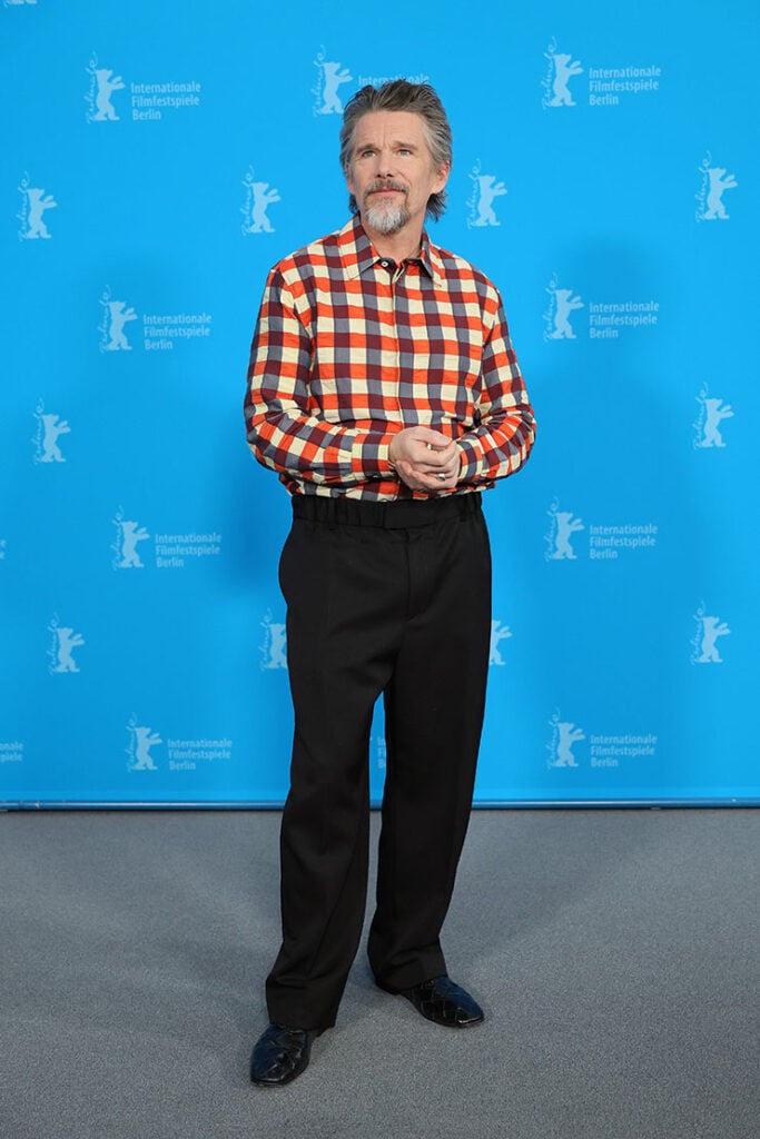 Ethan Hawke Wore Bottega Veneta To The 'Blue Moon' Berlin Film Festival Photocall & Premiere
