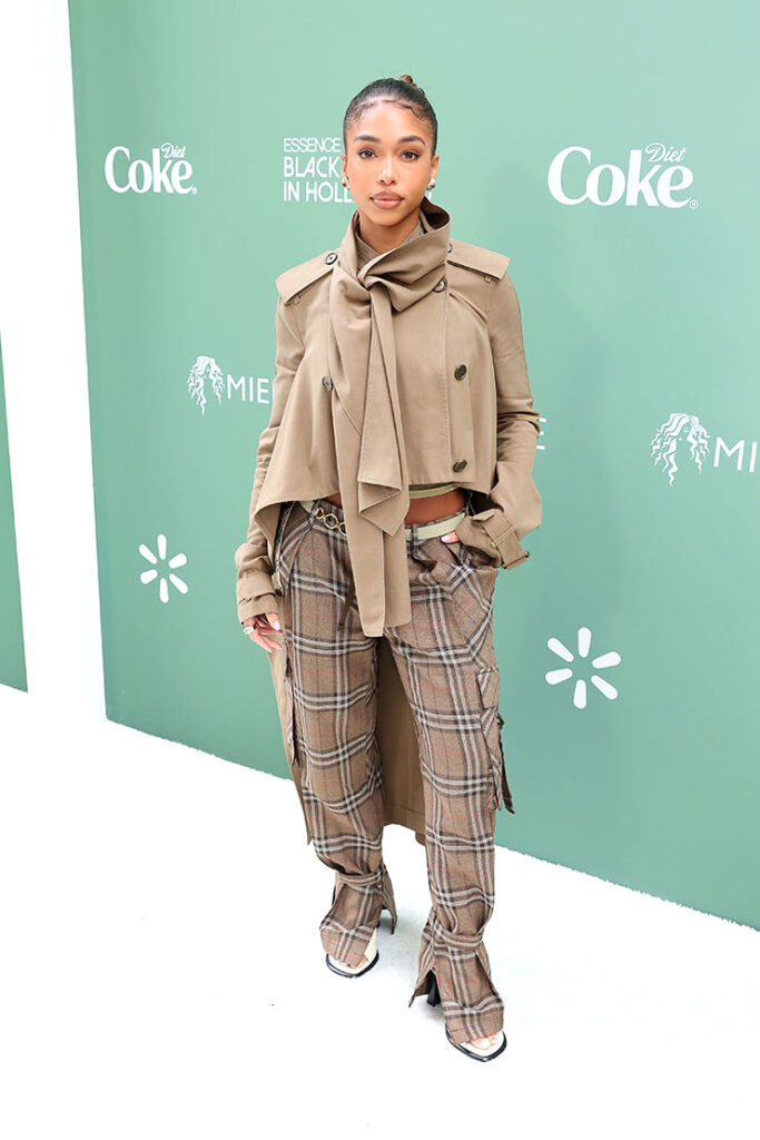 Lori Harvey attends the 2025 ESSENCE Black Women In Hollywood Awards
Lori Harvey in Burberry Spring 2025