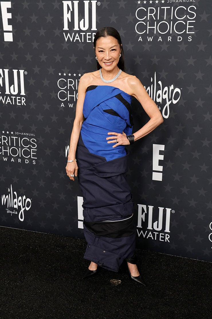 Michelle Yeoh Wore Balenciaga Couture To The 2025 Critics’ Choice Awards