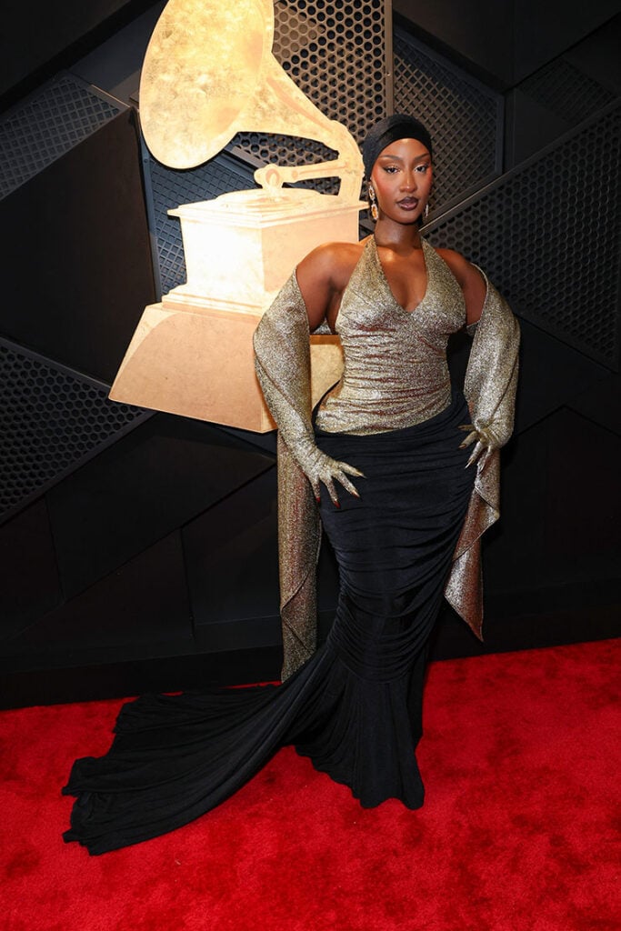 Tems Wore Robert Wun Couture To The 2025 Grammy Awards