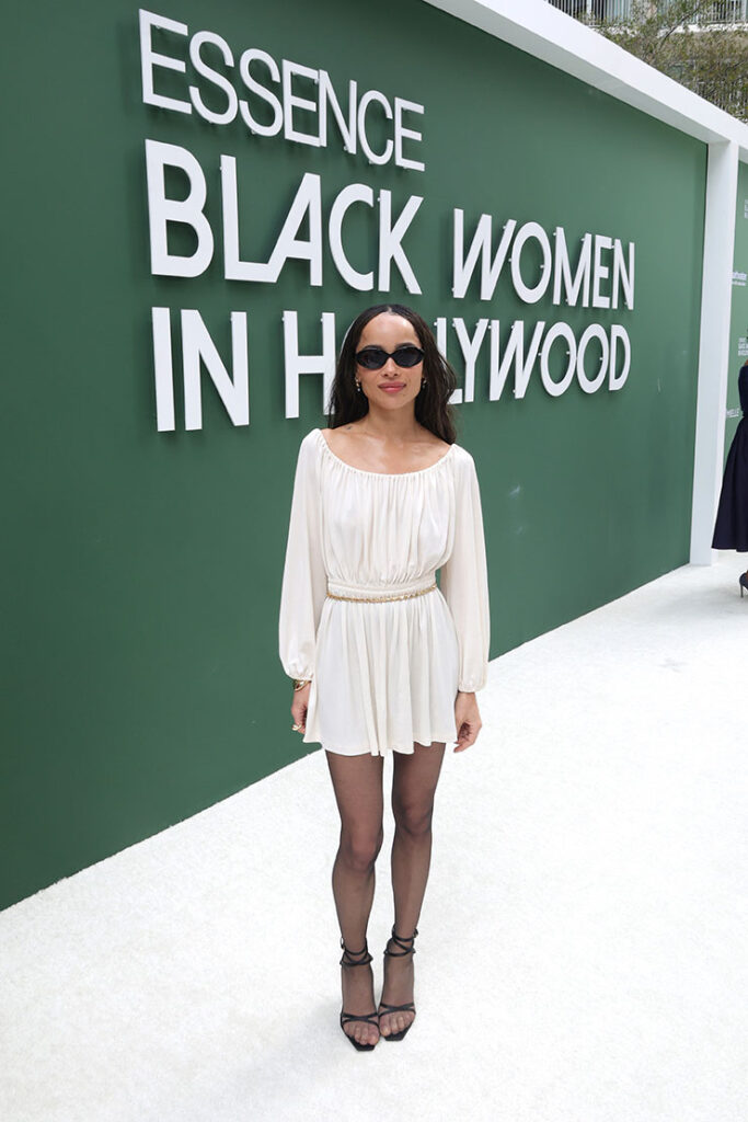 Zoë Kravitz attends the 2025 ESSENCE Black Women In Hollywood Awards
Zoë Kravitz in Saint Laurent Resort 2025