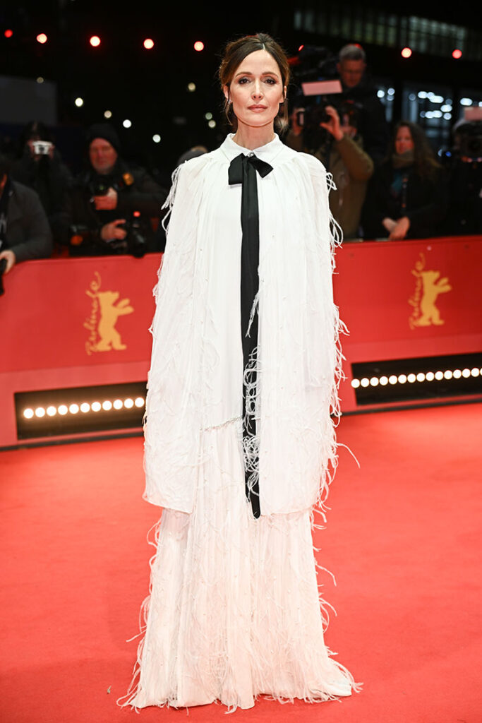 Rose Byrne attends "The Thing with Feathers " premiere during the 75th Berlinale International Film Festival Berlin 