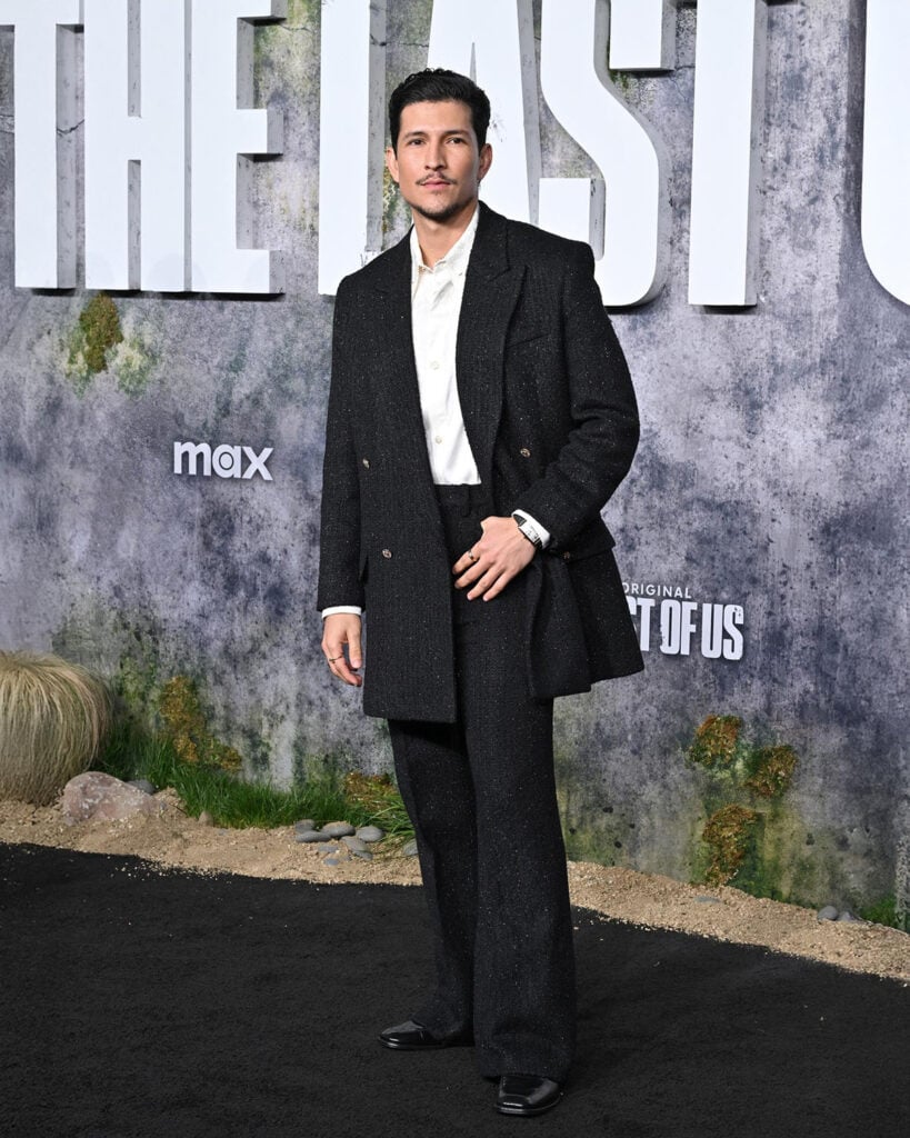 Danny Ramirez AMIRI Fall 2025 suit 'The Last of Us' LA Premiere