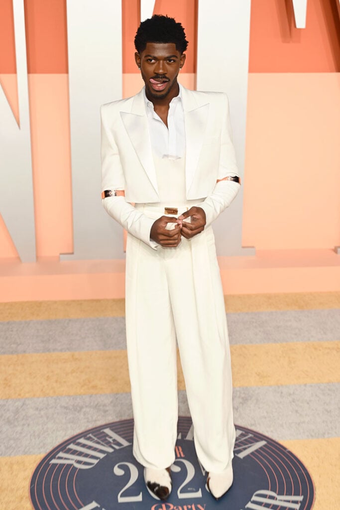 Lil Nas X in Balmain for the 2025 Vanity Fair Oscar Party