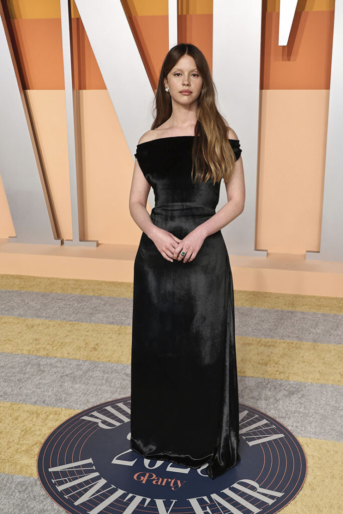 Mia Goth attends the 2025 Vanity Fair Oscar Party