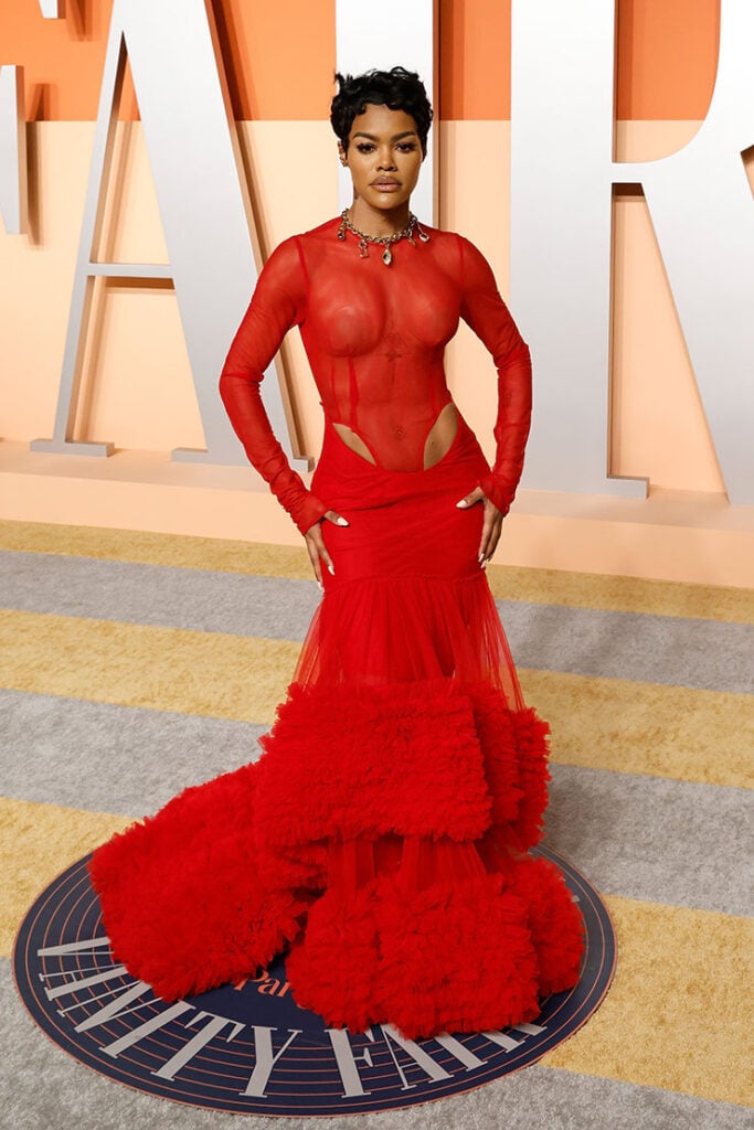 Teyana Taylor at the 2025 Vanity Fair Oscar Party