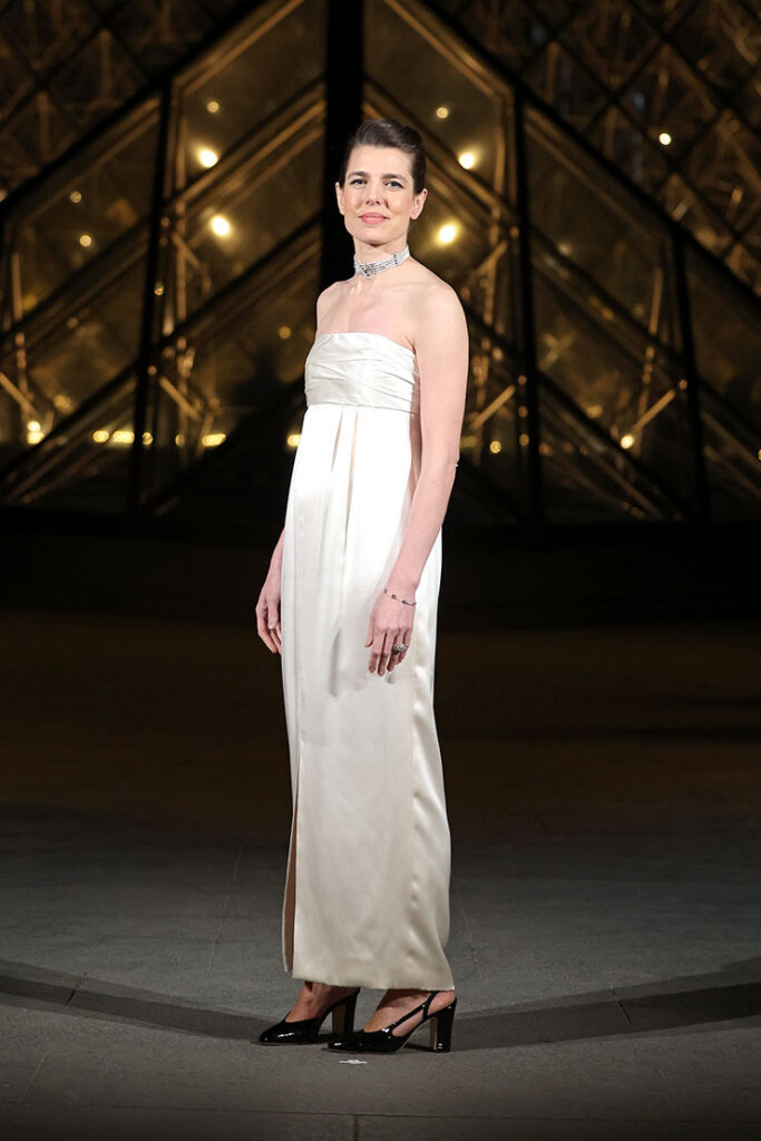 Charlotte Casiraghi attends the "Le Grand Diner du Louvre" Passage Richelieu Photocall