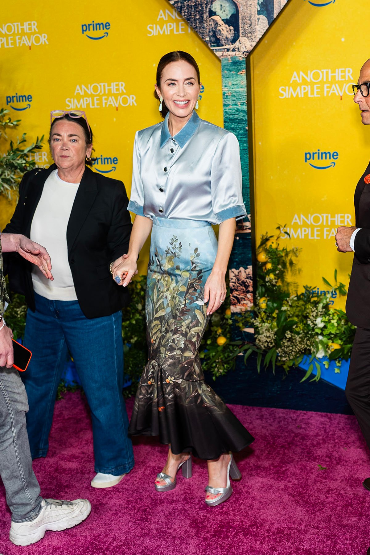 Emily Blunt Wore Roberto Cavalli To The ‘Another Simple Favor’ New York Premiere