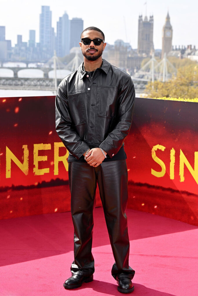 leather pants and jordans