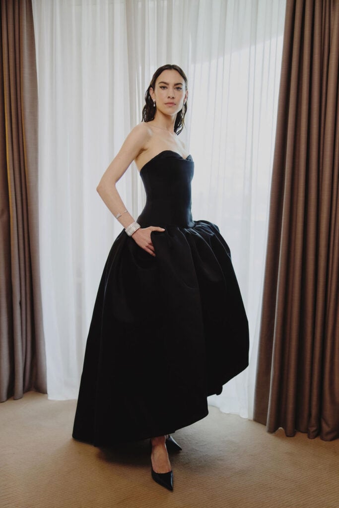 Alexa Chung Goes Gothic Glam in Celine at Cannes Alexa Chung Goes Gothic Glam in Celine at Cannes
