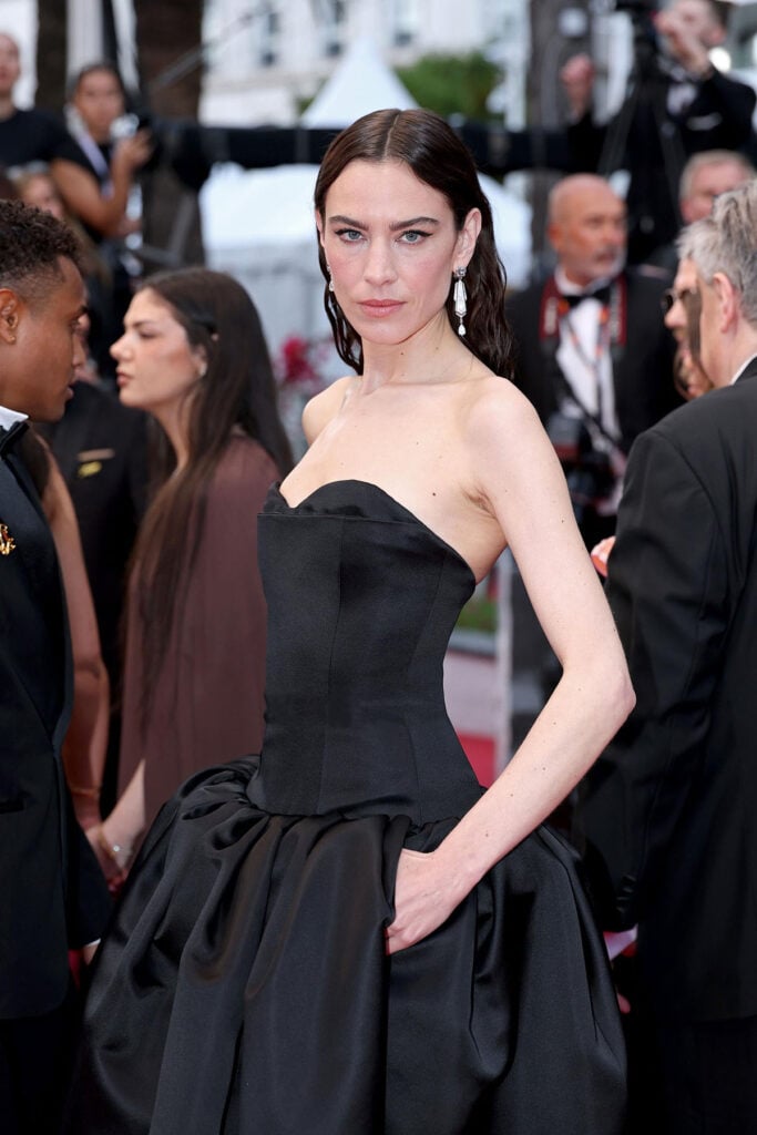 Alexa Chung Goes Gothic Glam in Celine at Cannes Alexa Chung Goes Gothic Glam in Celine at Cannes