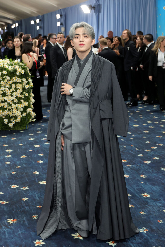 S.Coups attends the 2025 Met Gala Celebrating "Superfine: Tailoring Black Style" in BOSS