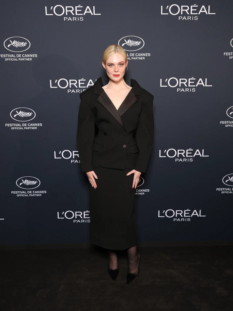 Elle Fanning Wore Givenchy To L'Oreal's Lights On Women's Worth Event Cannes 2025