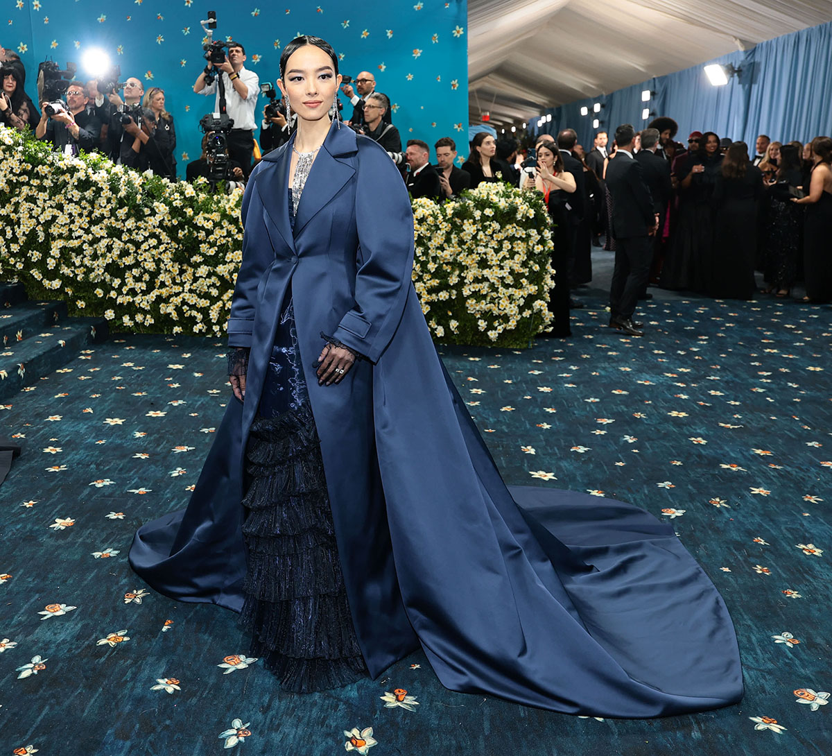 Moncler モンクレール　エンブロイダリーデザインワンピース　ネイビー Puffer Couture: Moncler's Met Gala Takeover With Edward Enninful