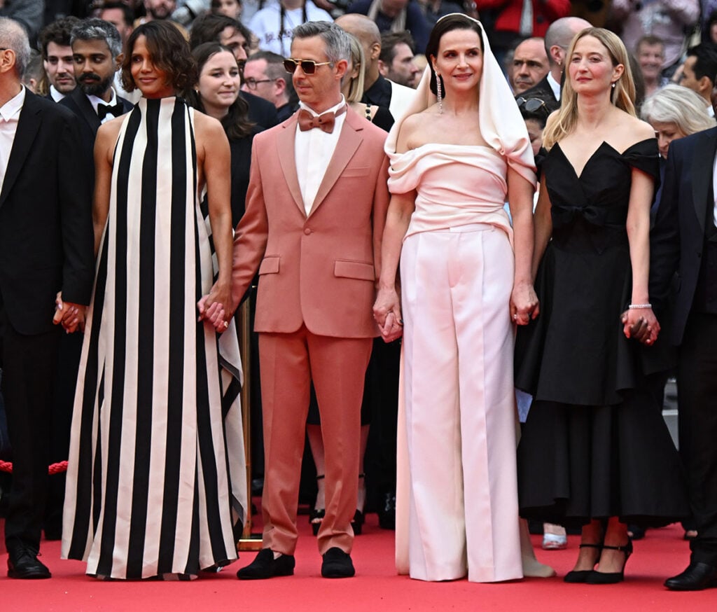 Halle Berry, Jeremy Strong, Juliette Binoche and Alba Rohrwacher At The 'Leave One Day' Cannes Film Festival Premiere