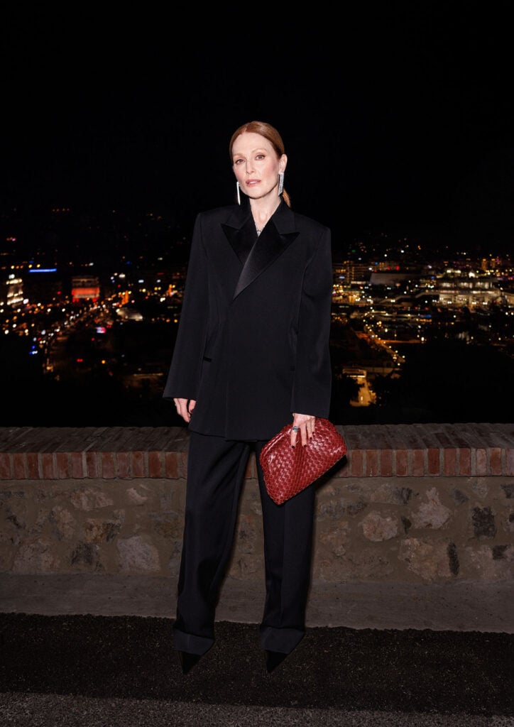 Julianne Moore attends the 2025 Kering Women In Motion Awards Bottega Veneta 