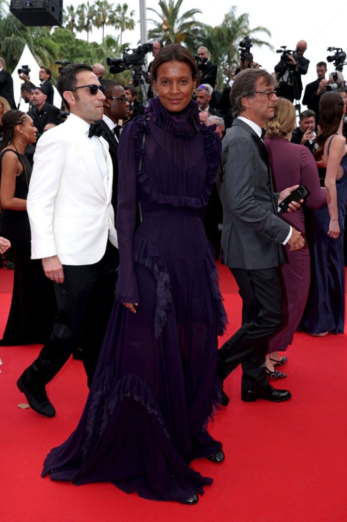 Liya Kebede attends the "Highest 2 Lowest" red carpet at the 78th annual Cannes Film Festival 2025