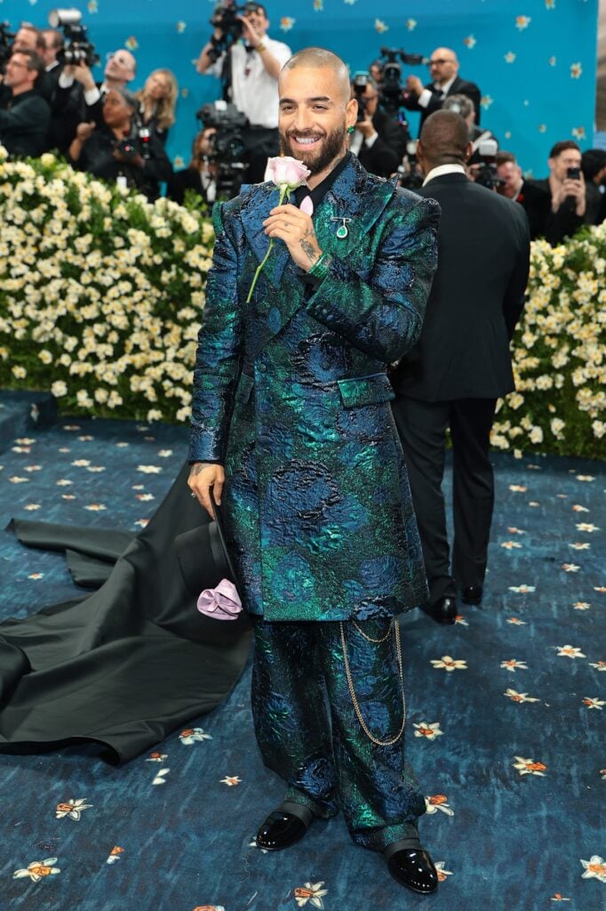 Maluma attends the 2025 Met Gala Celebrating "Superfine: Tailoring Black Style"