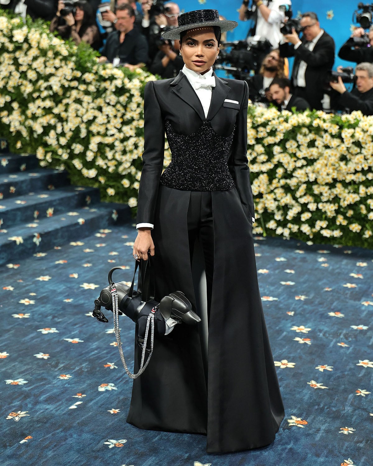 Celebrities in Thom Browne at the 2025 Met Gala