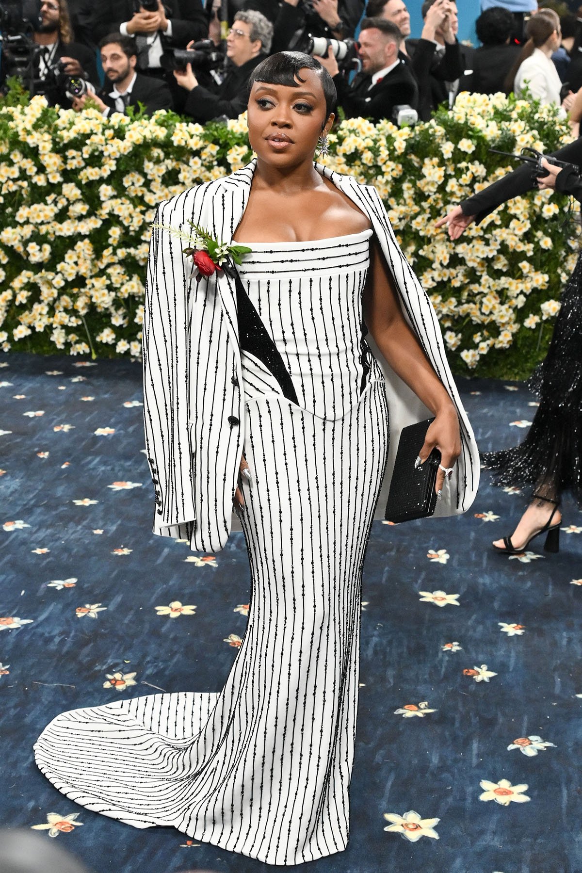 Celebrities in Sergio Hudson at the 2025 Met Gala