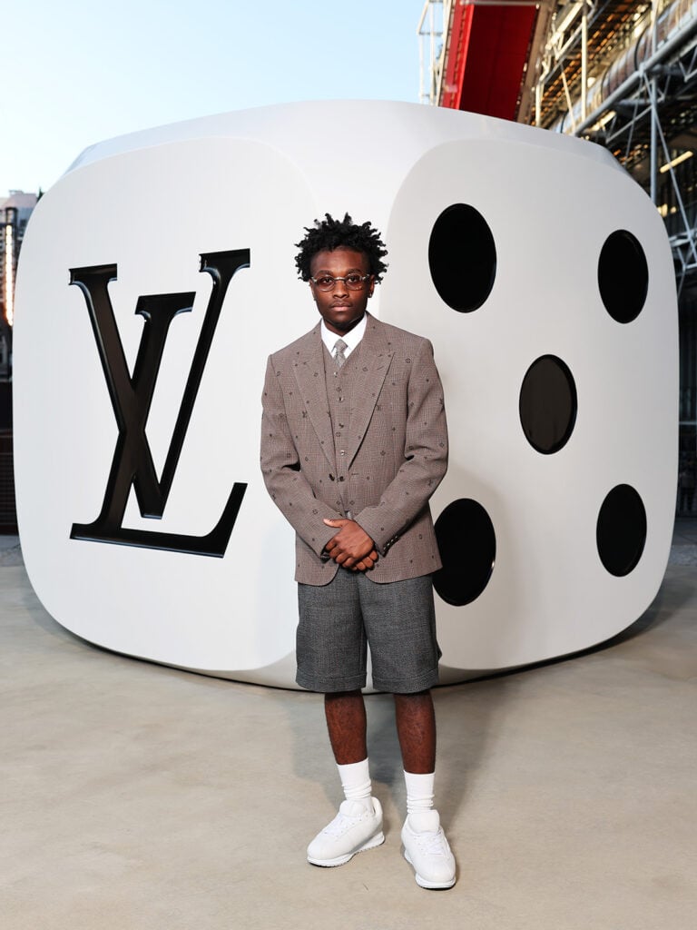 Miles Caton attends the Louis Vuitton Menswear Spring/Summer 2026 show