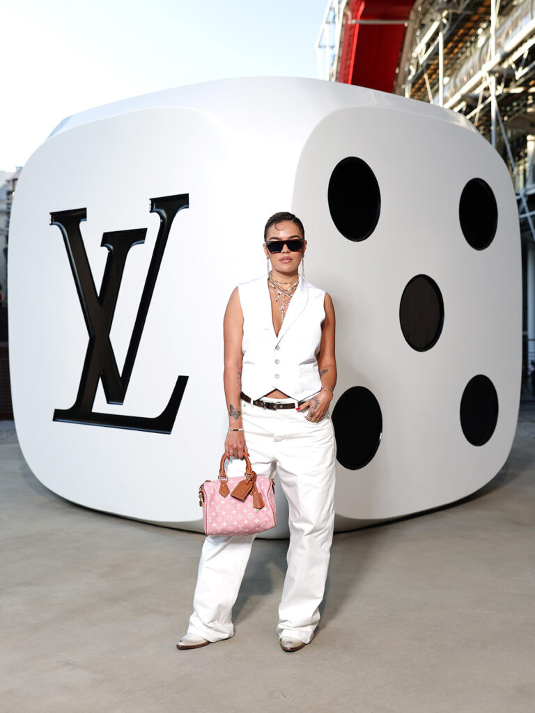 Karol G attends the Louis Vuitton Menswear Spring/Summer 2026 show
