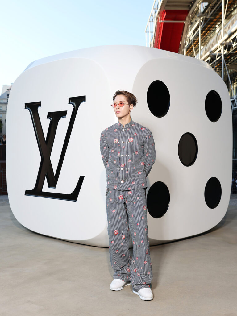 Jackson Wang attends the Louis Vuitton Menswear Spring/Summer 2026 show