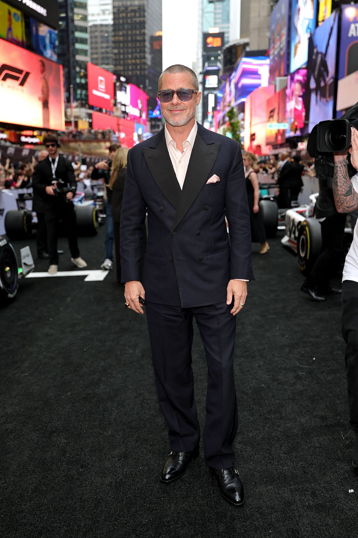 Brad Pitt Wore Anderson & Sheppard To The ‘F1: The Movie’ New York Premiere