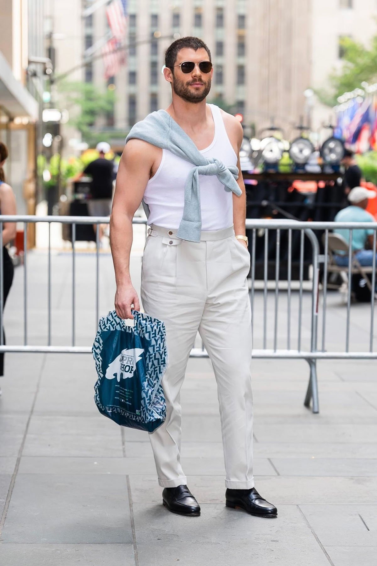 David Corenswet Wore dunhill Promoting ‘Superman’