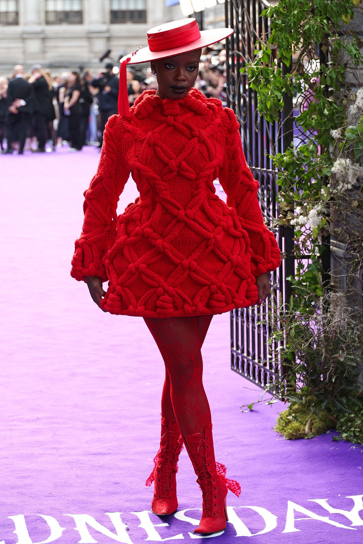 Joy Sunday Wore McQueen To The ‘Wednesday’ Season 2 London Premiere