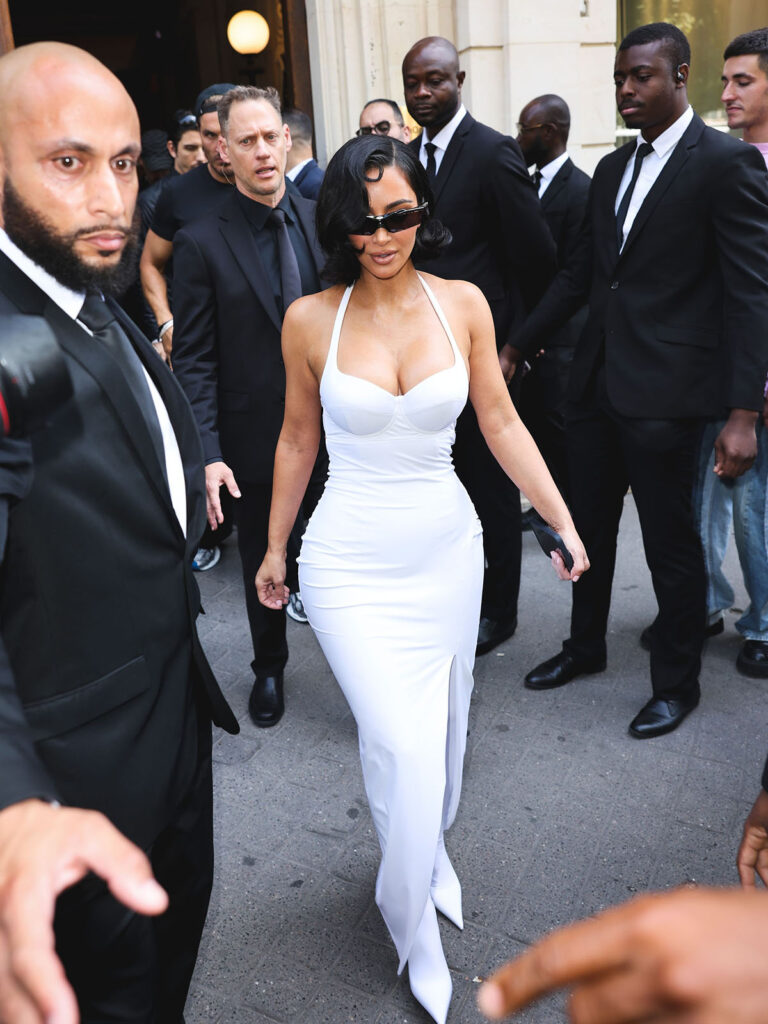 Kim Kardashian attends the Balenciaga Haute Couture Fall/Winter 2025/2026 