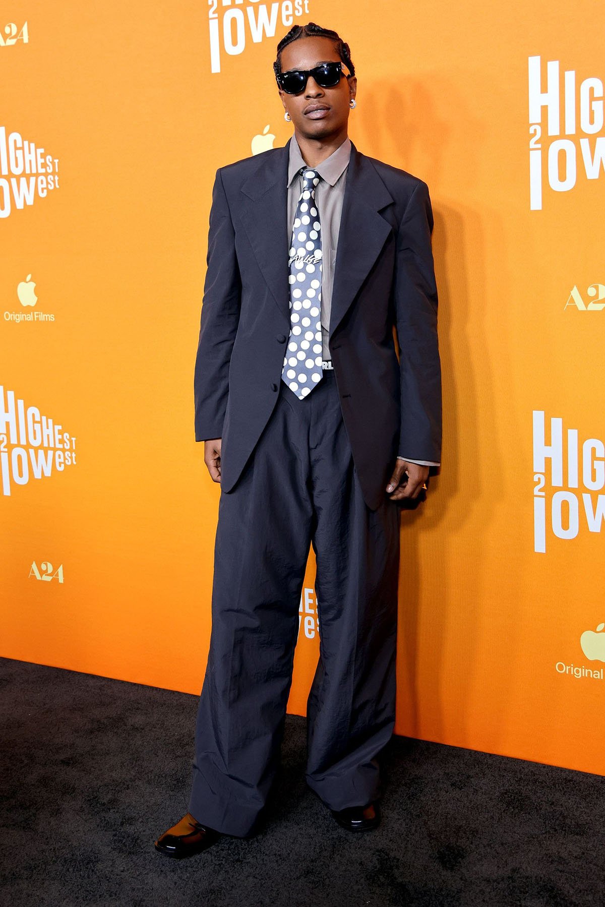 A$AP Rocky's Playful Style at 'Highest 2 Lowest' LA Screening