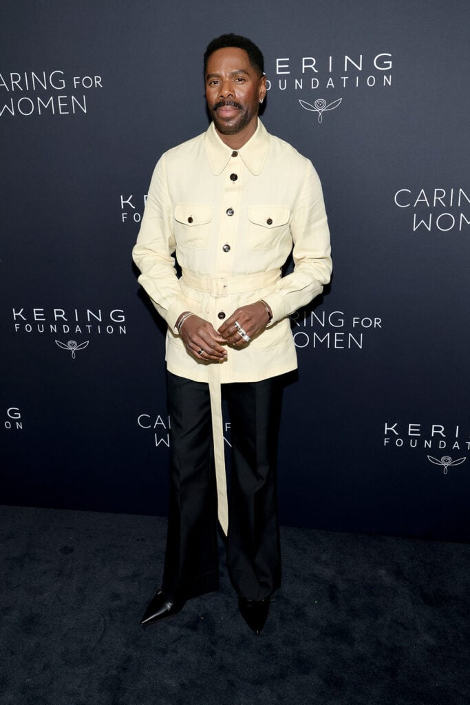 Colman Domingo attends the Kering Foundation's Caring for Women dinner, Ariana DeBose McQueen, Julianne Moore Bottega Veneta, Lauren Sánchez Schiaparelli, Colman Domingo style, Kering event fashion