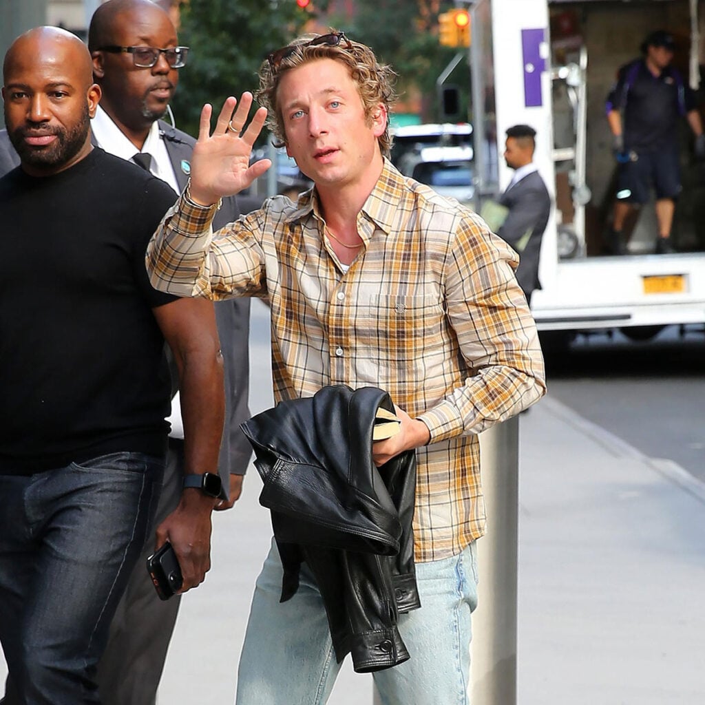 Jeremy Allen White Good Morning America Springsteen: Deliver Me from Nowhere Celine, Menswear, Menswear Red Carpet, Menswear Red Carpet Fashion, Red Carpet Menswear,