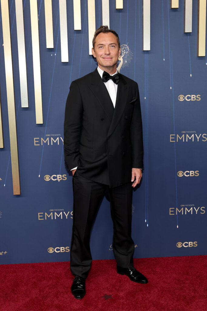 Jude Law attends the 77th Primetime Emmy Awards, Emmys Menswear