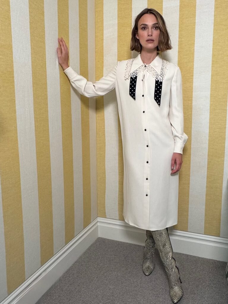 Keira Knightley Dries Van Noten Fall 2025, Keira Knightley Valentino white dress, The Keira Knightley Woman In Cabin 10, Keira Knightley Woman In Cabin 10, Keira Knightley, Woman In Cabin 10