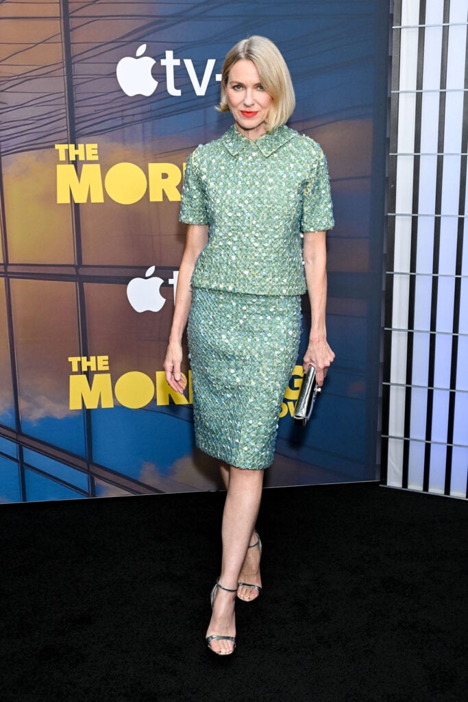 Naomi Watts at "The Morning Show" Season 4 Premiere Gucci Fall 2025, The Morning Show Season 4 premiere, The Morning Show MoMA, The Morning Show red carpet fashion, Jennifer Aniston Rick Owens, Karen Pittman SAGIO, Marion Cotillard Chanel, Naomi Watts Gucci Fall 2025, Nicole Beharie Bibhu Mohapatra, Reese Witherspoon David Koma, New York premiere fashion