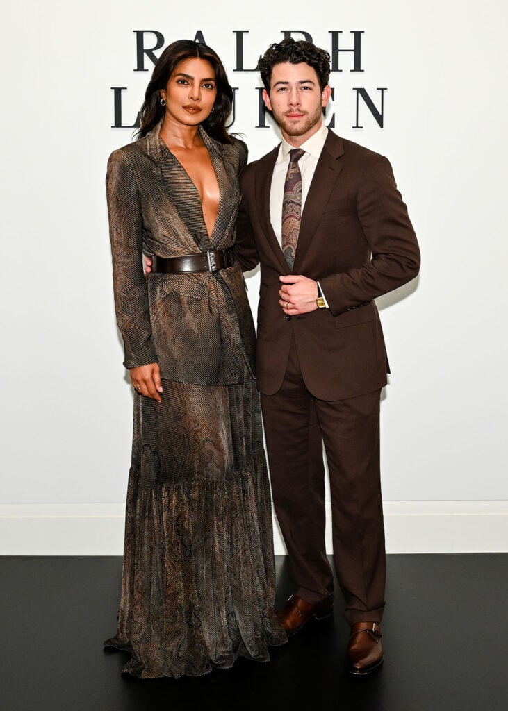 Priyanka Chopra, Nick Jonas, Ralph Lauren Spring 2026, Ralph Lauren Fashion Week, Ralph Lauren celebrities, Priyanka Chopra Ralph Lauren, Mindy Kaling Ralph Lauren, New York Fashion Week,