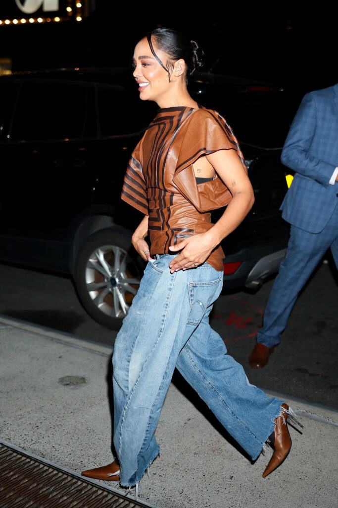 Tessa Thompson Wore Celine To The 'Hedda' New York Screening, Tessa Thompson, Hedda screening, Tessa Thompson style, Celine archive, Phoebe Philo Celine, Tessa Thompson New York, Celine Spring 2018