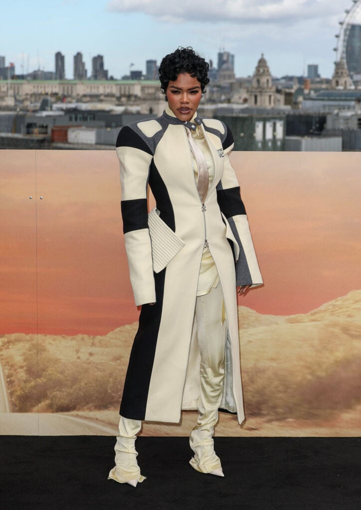 Julia Fox Brings Retro Camp Glam to Him LA Premiere