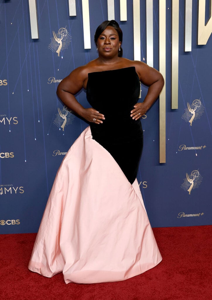  Uzo Aduba attends the 2025 Emmys, Uzo Aduba Emmys 2025, Uzo Aduba Safiyaa Emmys, Safiyaa Emmys 2025 gown, Uzo Aduba Emmys 2025, Uzo Aduba Safiyaa Emmys, Safiyaa Emmys 2025 gown