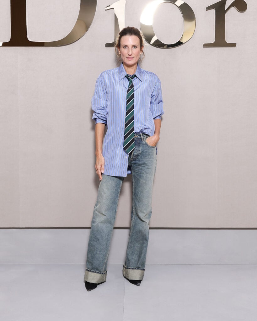 Camille Cottin attends the Christian Dior Womenswear Spring/Summer 2026 show as part of Paris Fashion Week, Dior Spring 2026, Jonathan Anderson Dior, Dior front row, Dior womenswear, Taylor Russell Dior, Rosamund Pike Dior, Rashida Jones Dior